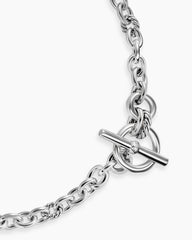 DY Mercer® Toggle Chain Necklace in Sterling Silver with Diamonds, 8mm