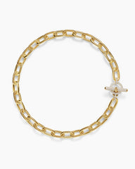 DY Madison® Toggle Chain Necklace in 18K Yellow Gold with Diamonds, 11mm