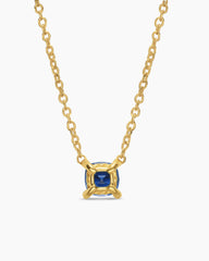 Micro Chatelaine® Pendant Necklace in 18K Yellow Gold with Sapphire, 4mm