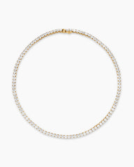 Tennis Necklace in 18K Yellow Gold with Diamonds, 4mm