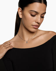 Star of David Pendant Necklace in Sterling Silver, 12.3mm