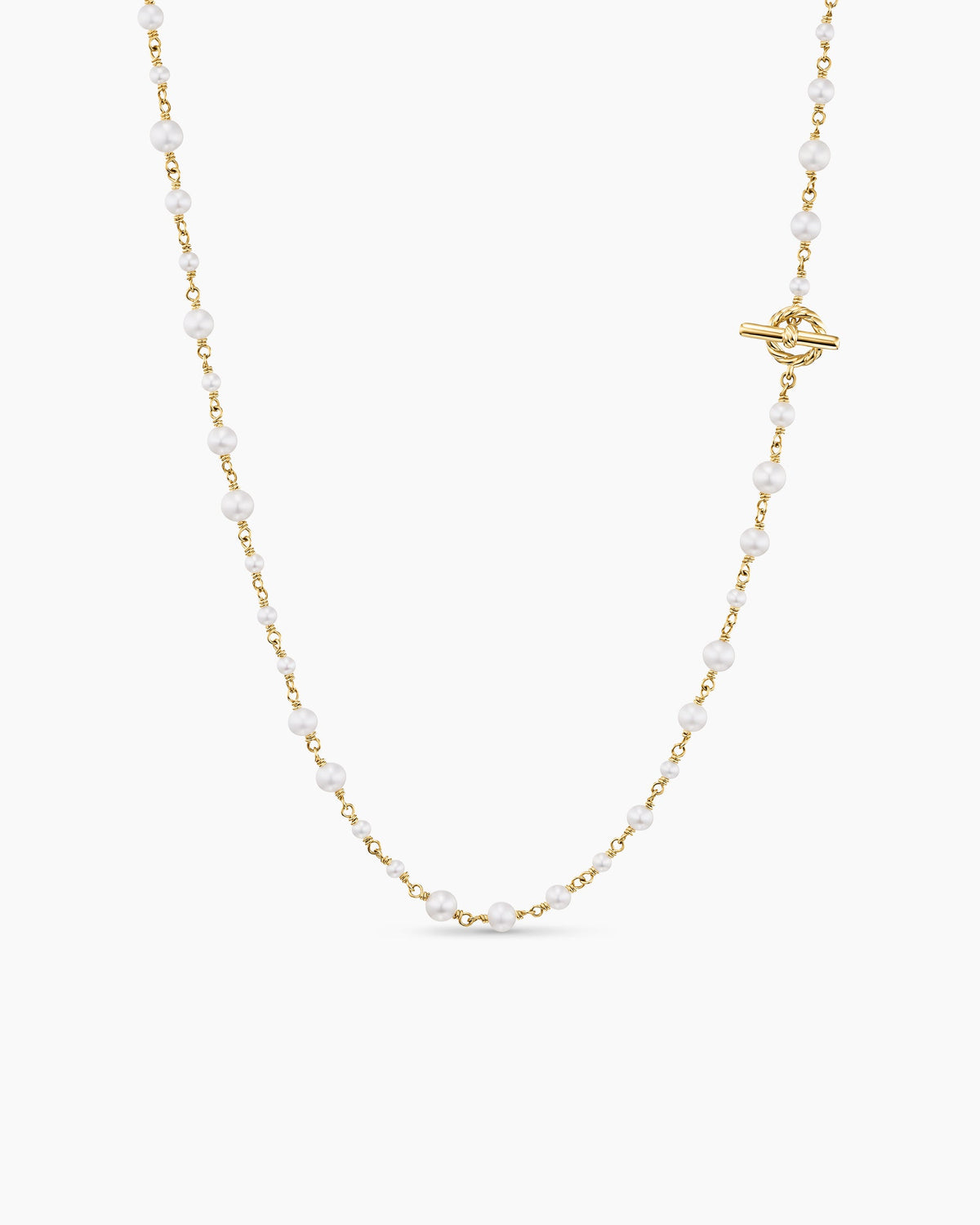 Pearl Classics Toggle Chain Necklace in 18K Yellow Gold, 4.5mm