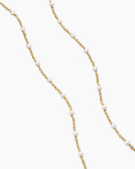 Pearl Classics Station Necklace in 18K Yellow Gold, 3.5mm