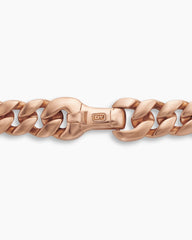 Curb Chain Necklace in 18K Rose Gold, 8mm