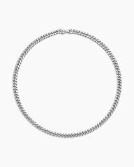 Curb Chain Necklace in Sterling Silver, 8mm