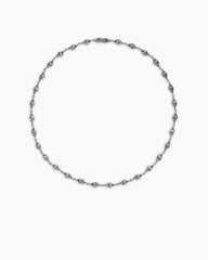 Memento Mori Skull Necklace in Sterling Silver, 9mm