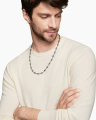 Memento Mori Skull Necklace in Sterling Silver, 9mm