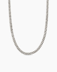 Curb Chain Necklace in Sterling Silver, 6mm
