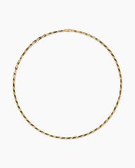 Streamline® Faceted Chain Necklace in 18K Yellow Gold with Forged Carbon, 4.3mm