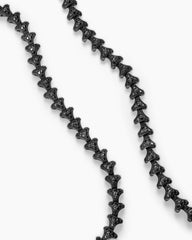 Armory® Necklace in Black Titanium with Black Diamonds, 7.5mm