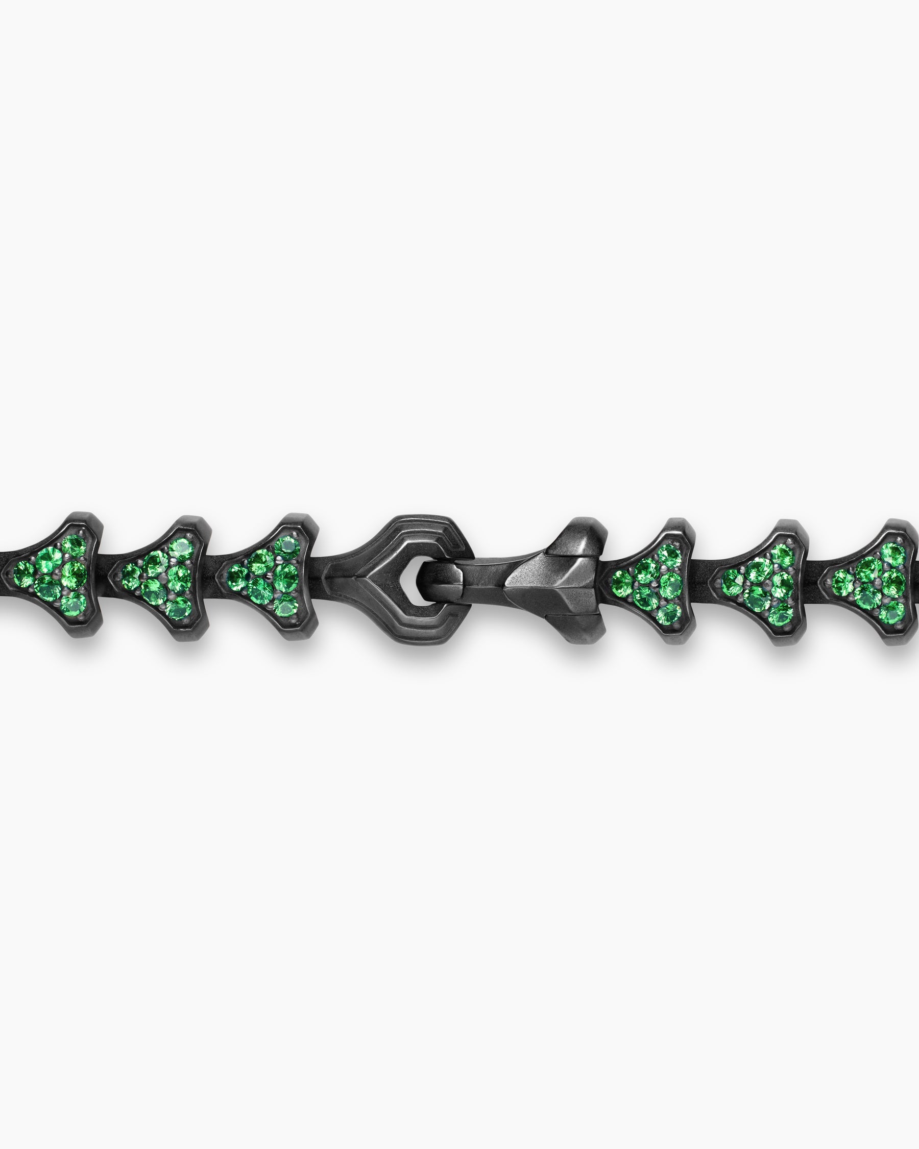 Armory® Necklace in Black Titanium with Tsavorites, 7.5mm