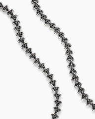 Armory® Necklace in Sterling Silver with Black Diamonds, 7.5mm