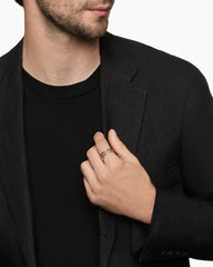 Streamline® Two Row Band Ring in 18K Rose Gold with Cognac Diamonds, 6.5mm