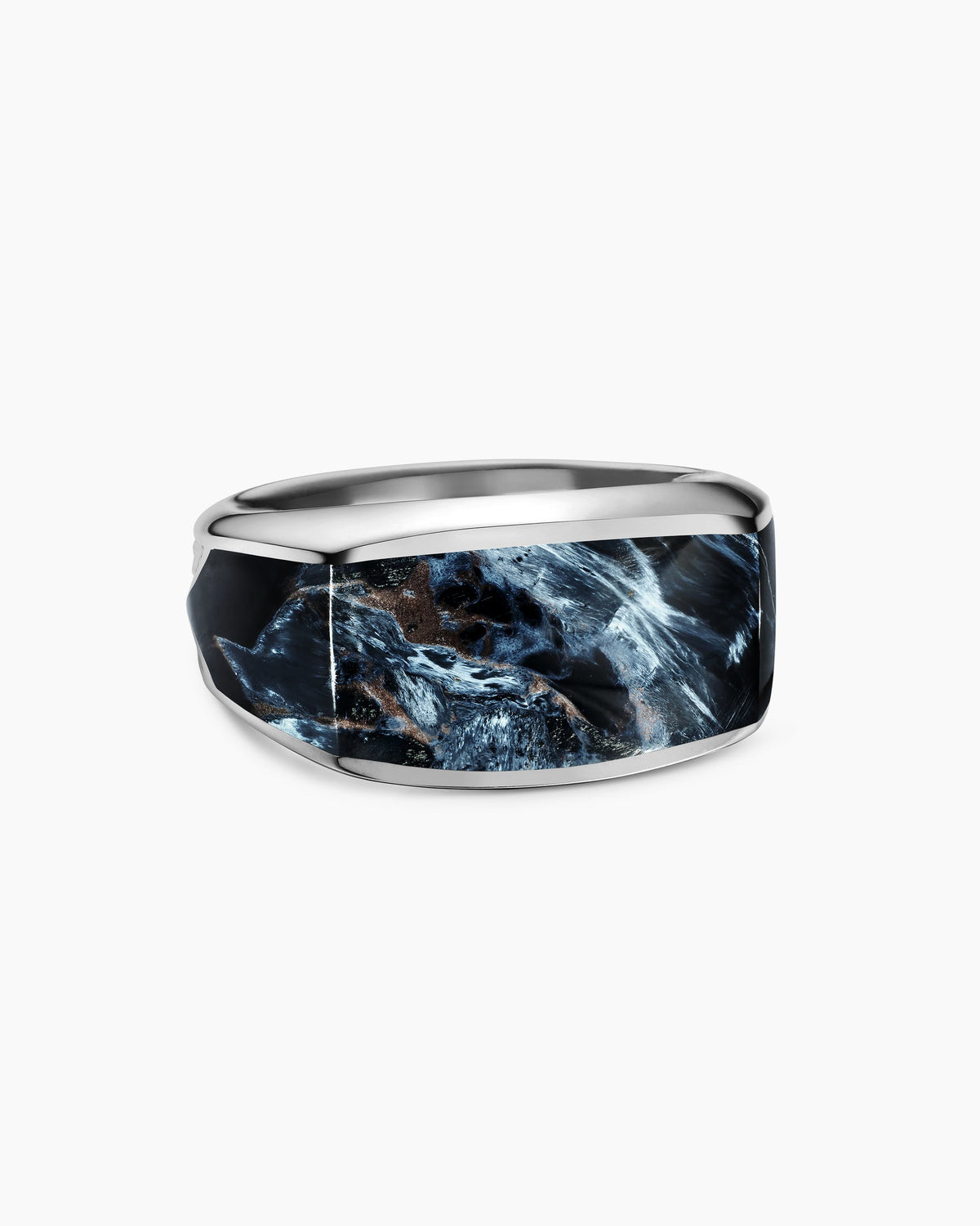 Streamline® Signet Ring in Sterling Silver with Pietersite, 13mm