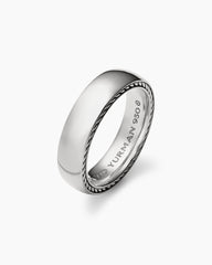 Streamline® Band Ring in Platinum, 6mm