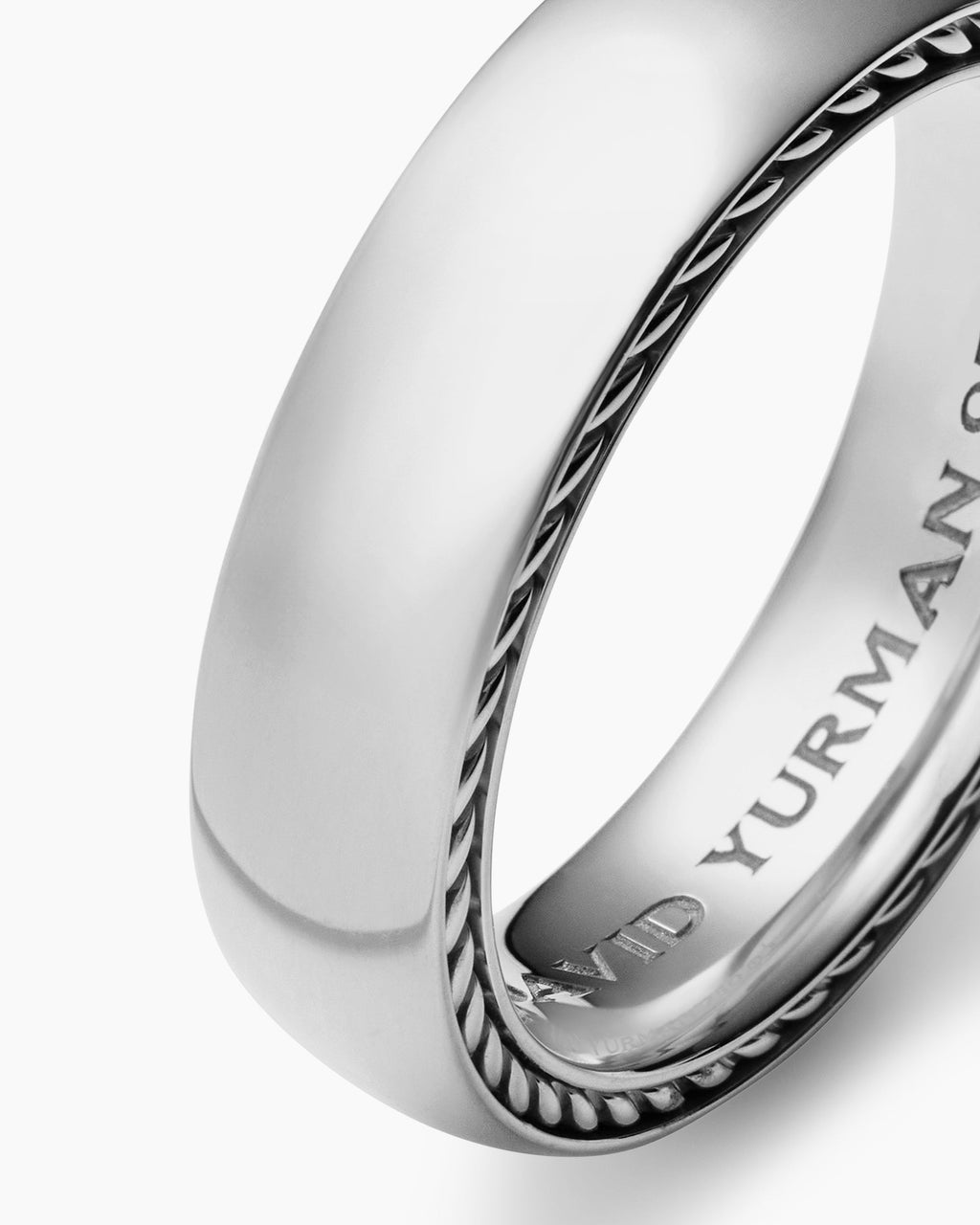 Streamline® Band Ring in Platinum, 6mm