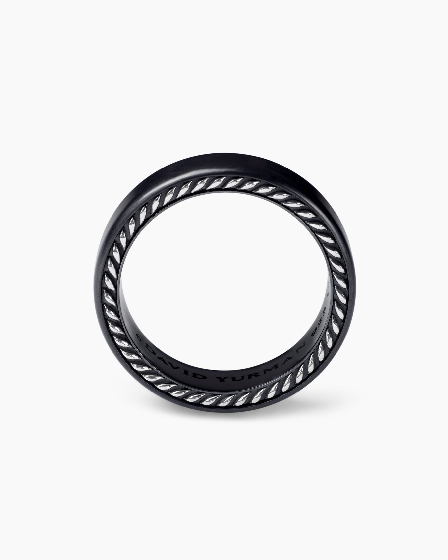 Streamline® Band Ring in Black Titanium, 6mm