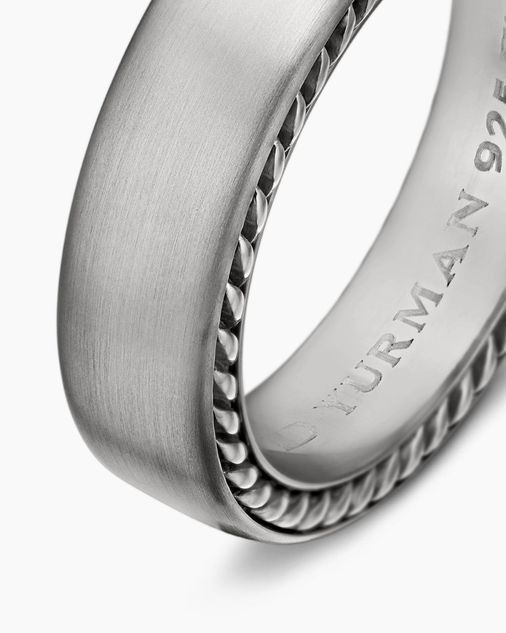 Streamline® Band Ring in Grey Titanium, 6mm