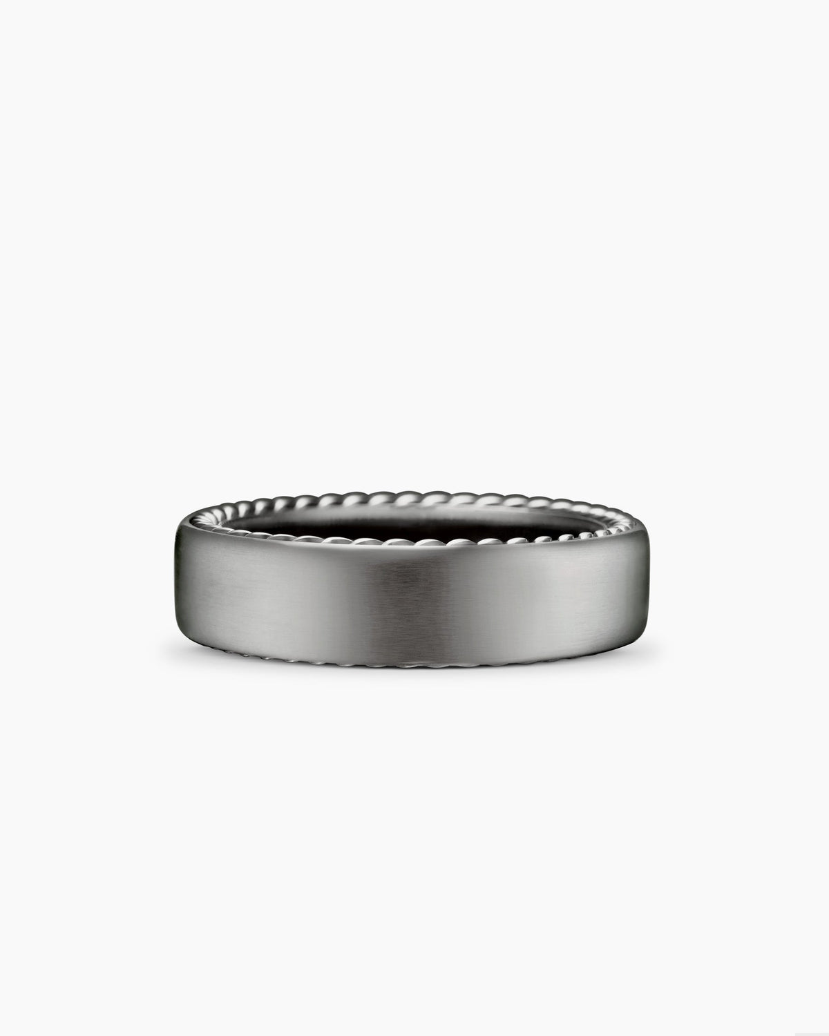 Streamline® Band Ring in Grey Titanium, 6mm