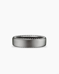 Streamline® Band Ring in Grey Titanium, 6mm