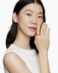 Chatelaine® Ring in 18K Rose Gold with Morganite and Diamonds, 11mm