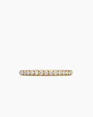 Cable Collectibles® Stack Ring in 18K Yellow Gold with Diamonds, 2mm