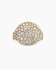 Pavé Pinky Ring in 18K Yellow Gold with Diamonds, 13mm
