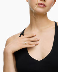 Petite Solari Station Ring in 18K Yellow Gold with Pearl and Diamonds, 2.3mm