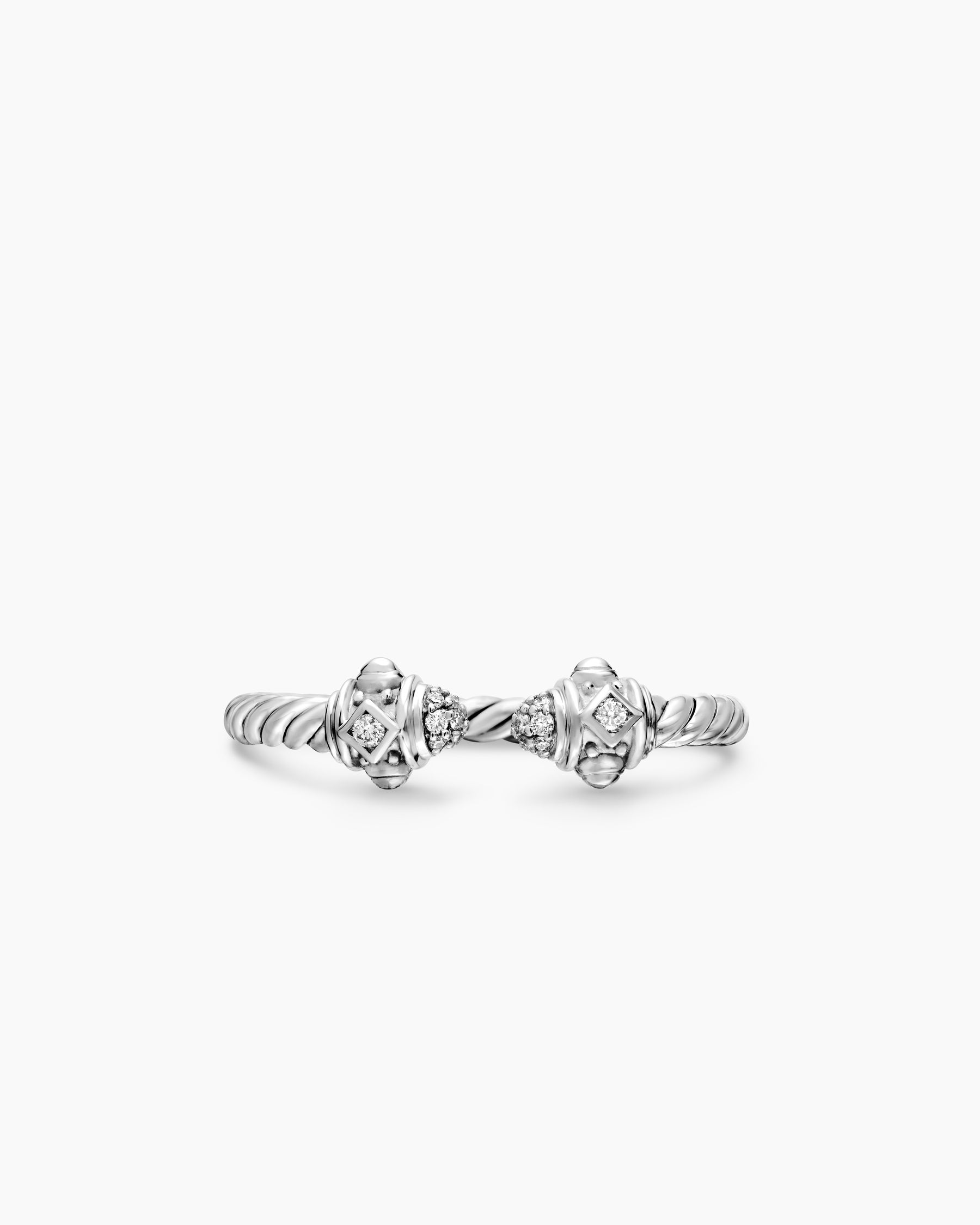 Renaissance® Ring in 18K White Gold with Diamonds, 2.3mm