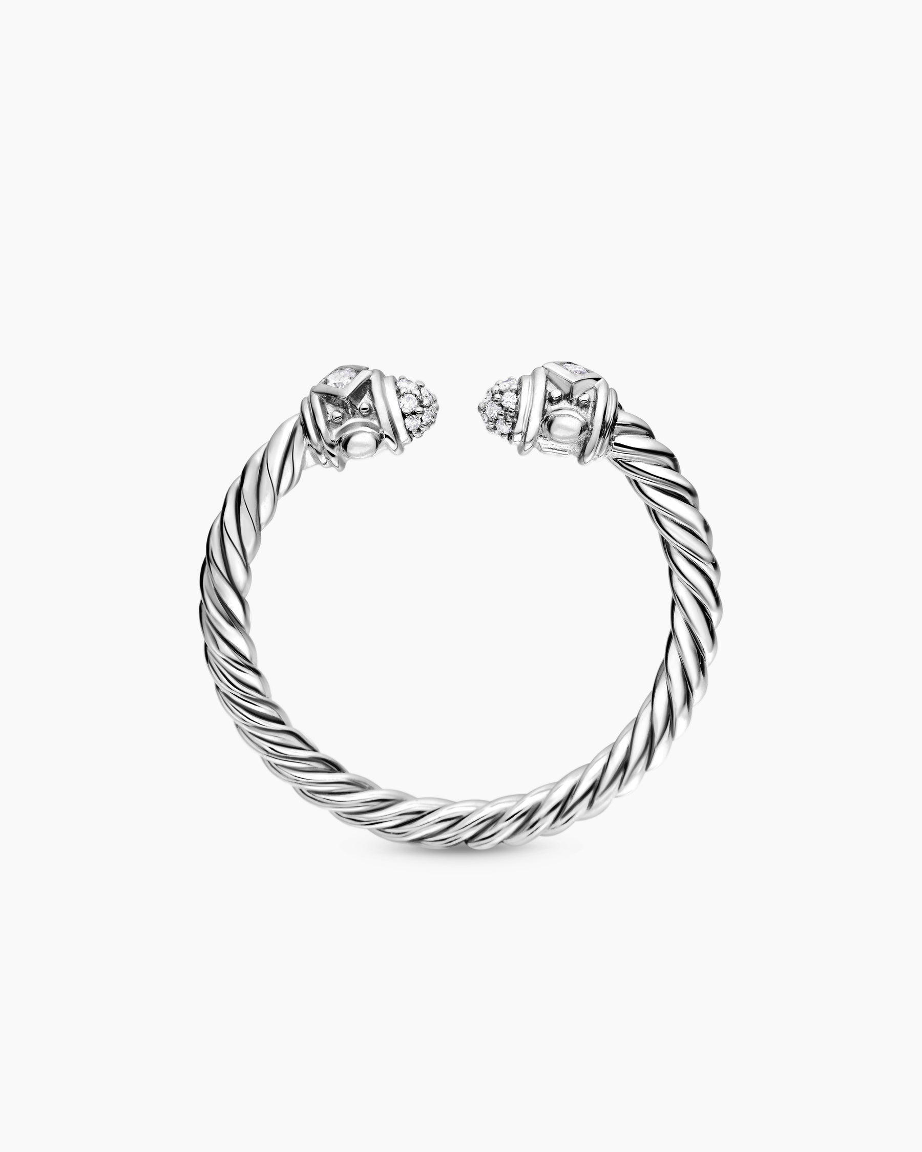 Renaissance® Ring in 18K White Gold with Diamonds, 2.3mm