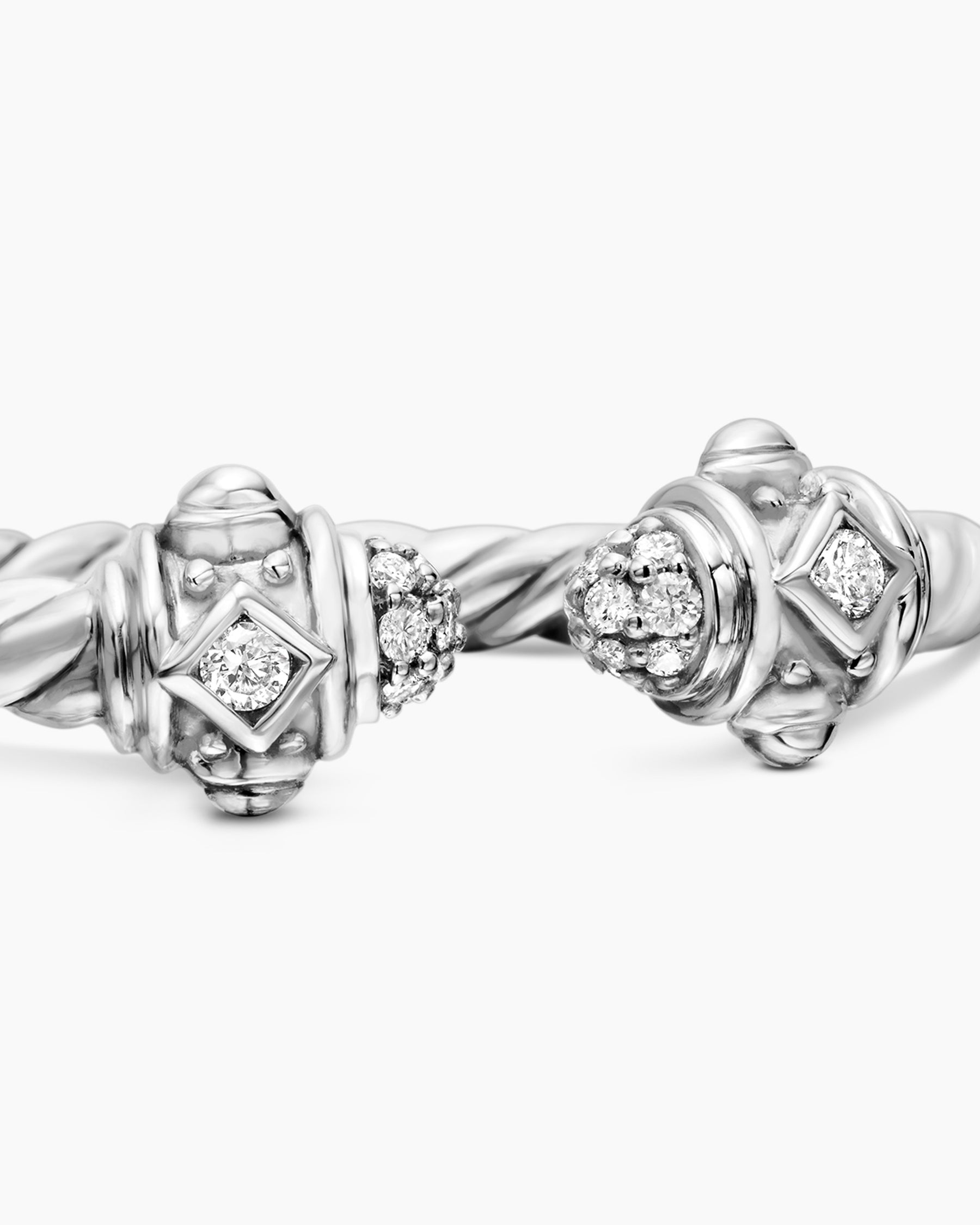 Renaissance® Ring in 18K White Gold with Diamonds, 2.3mm