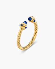 Renaissance® Ring in 18K Yellow Gold with Blue Sapphires, 2.3mm