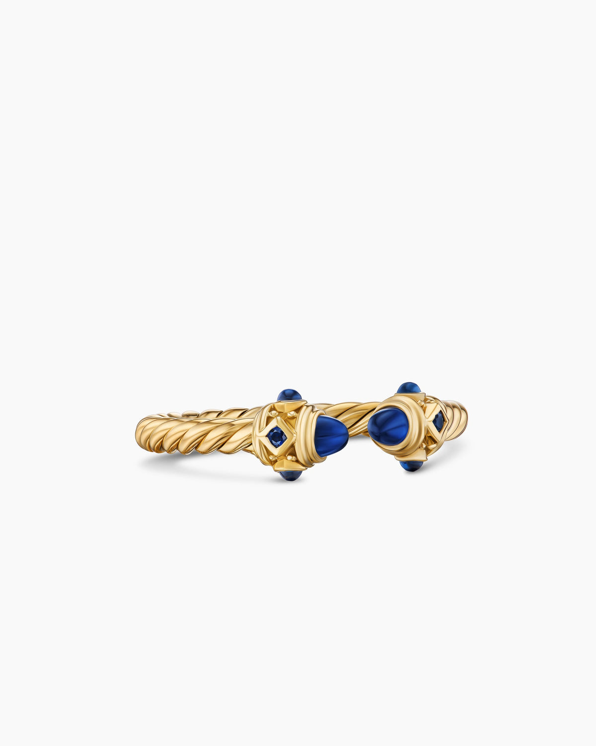 Renaissance® Ring in 18K Yellow Gold with Blue Sapphires, 2.3mm