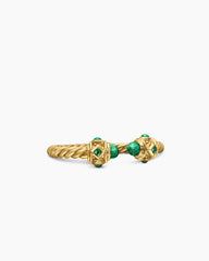 Renaissance® Ring in 18K Yellow Gold with Emeralds, 2.3mm