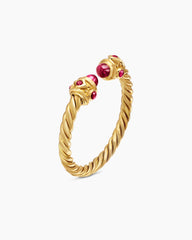 Renaissance® Ring in 18K Yellow Gold with Rubies, 2.3mm