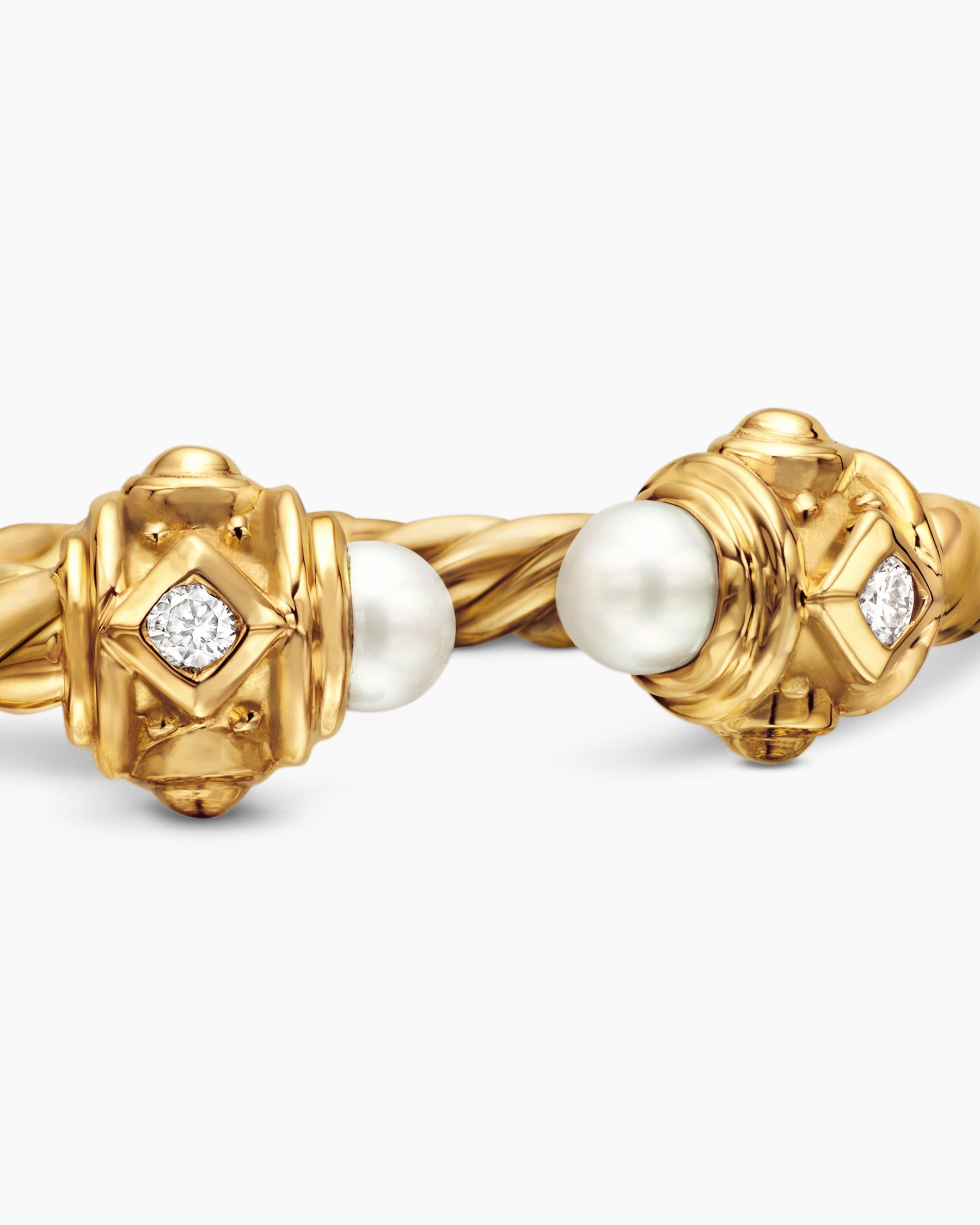 Renaissance® Ring in 18K Yellow Gold with Pearls and Diamonds, 2.3mm