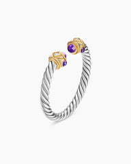 Renaissance® Ring in Sterling Silver with 14K Yellow Gold, Amethyst and Diamonds, 2.3mm