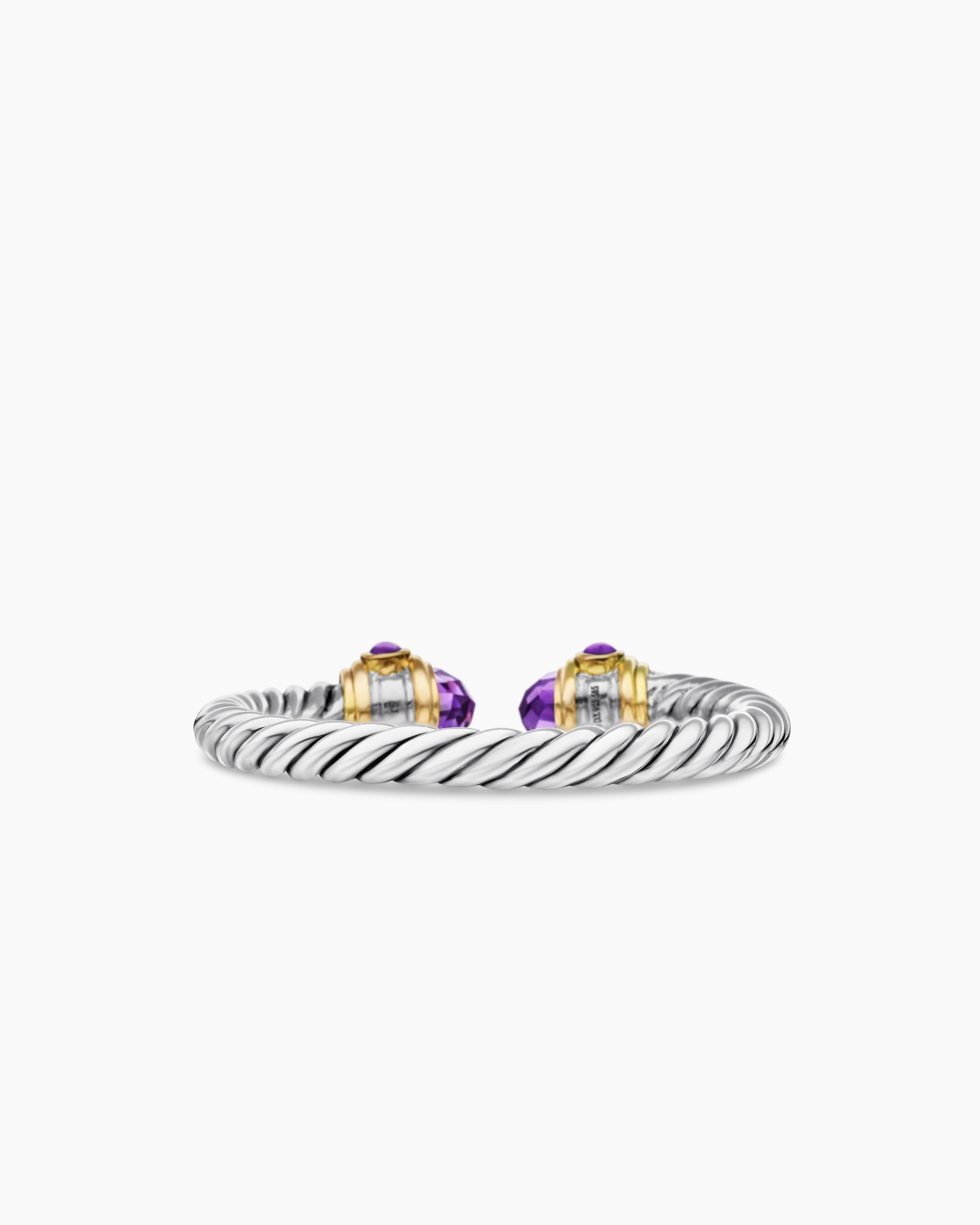 Renaissance® Ring in Sterling Silver with 14K Yellow Gold, Amethyst and Diamonds, 2.3mm