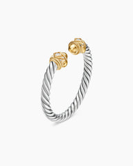 Renaissance® Ring in Sterling Silver with 14K Yellow Gold, Gold Domes and Diamonds, 2.3mm