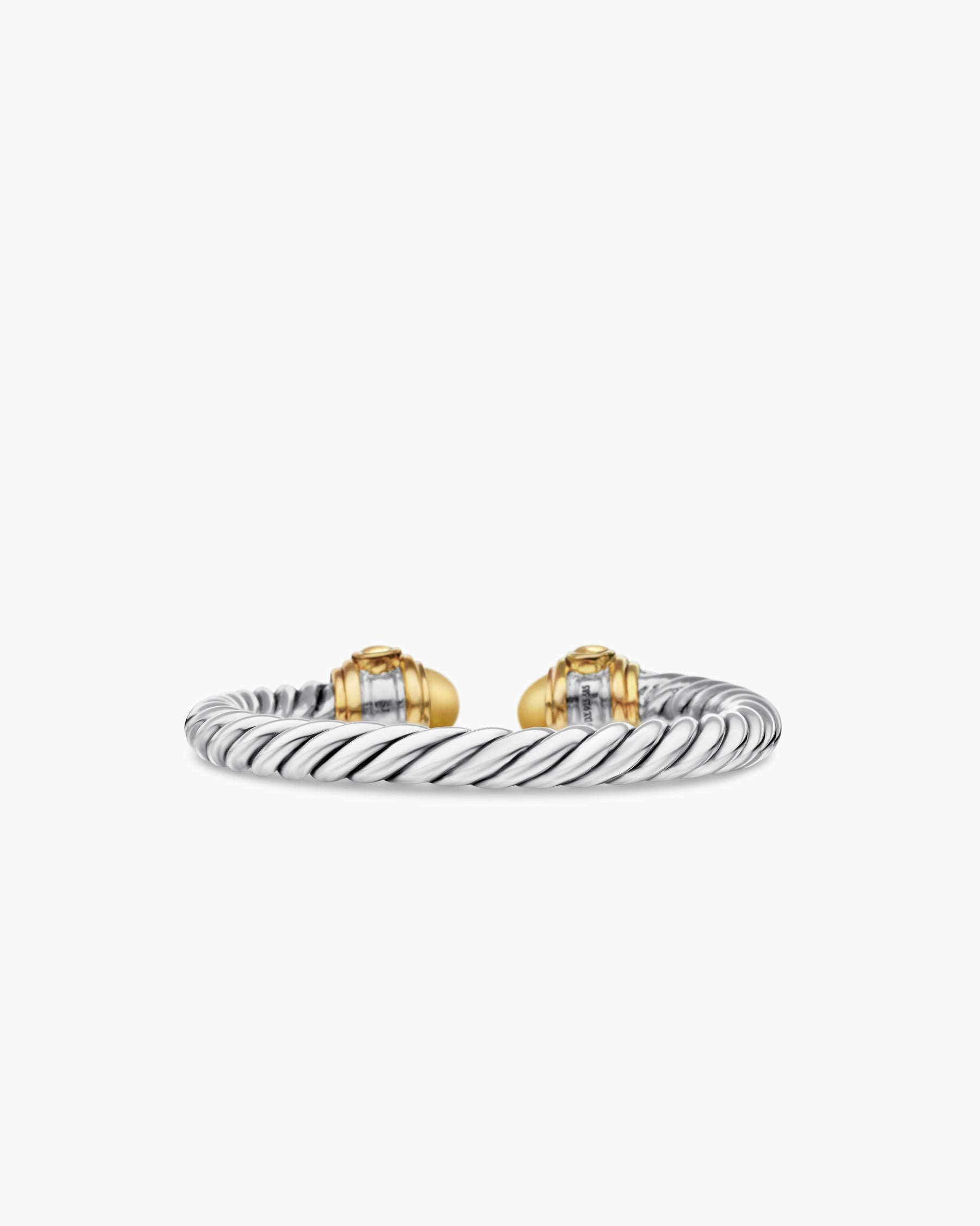 Renaissance® Ring in Sterling Silver with 14K Yellow Gold, Gold Domes and Diamonds, 2.3mm