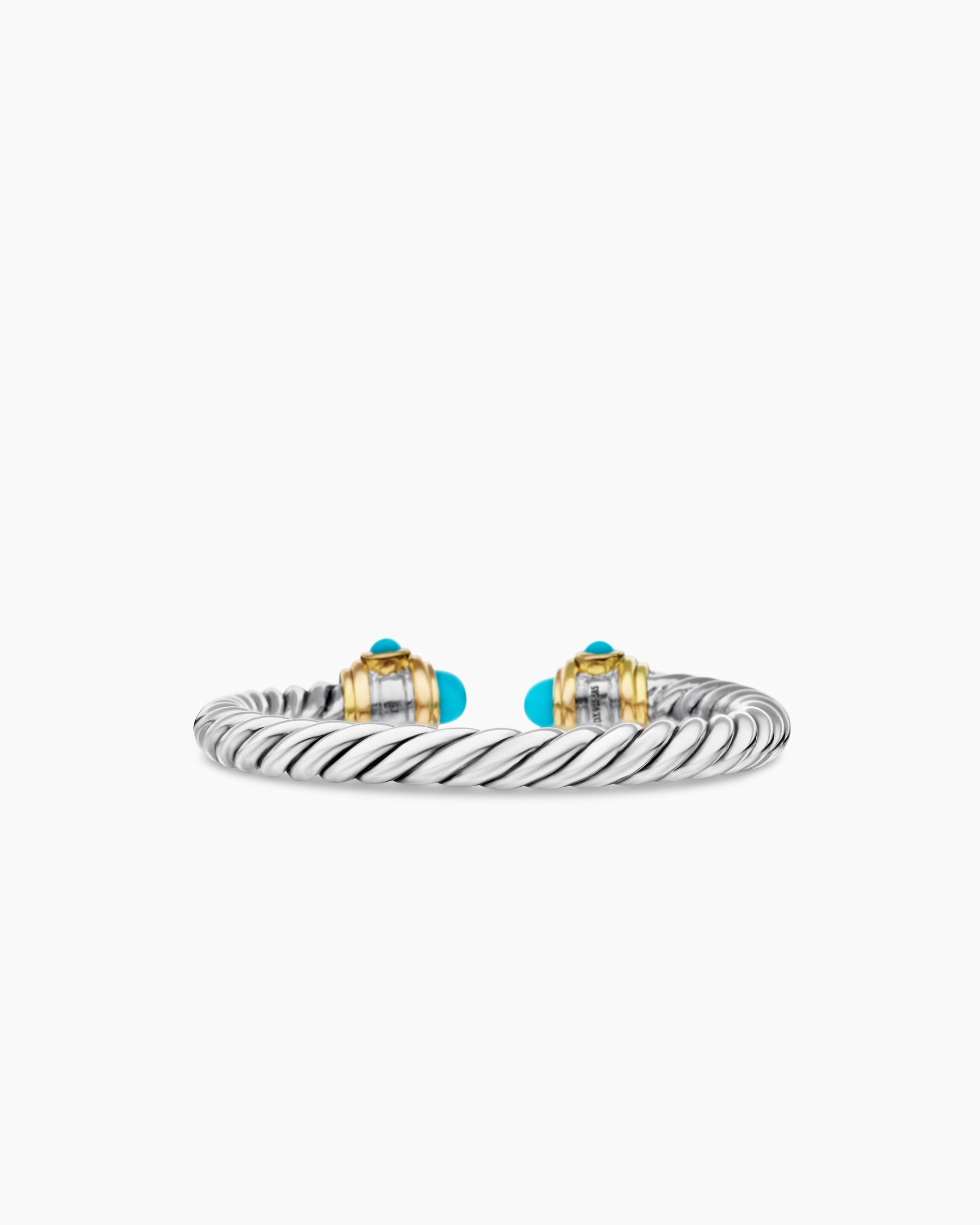 Renaissance® Ring in Sterling Silver with 14K Yellow Gold, Turquoise and Diamonds, 2.3mm