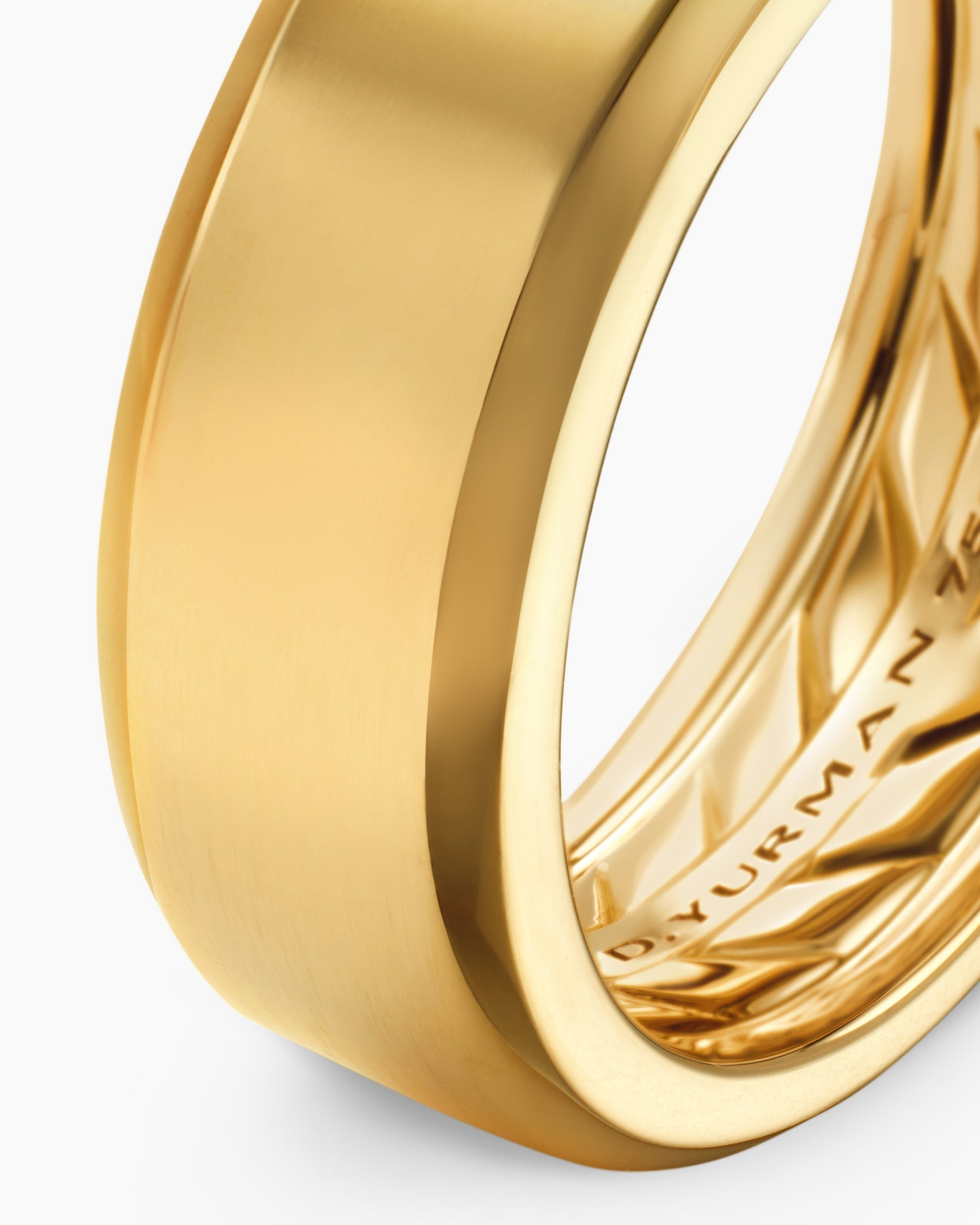 Streamline® Beveled Band Ring in 18K Yellow Gold, 8.5mm