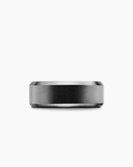 Streamline® Beveled Band Ring in Black Titanium, 8.5mm