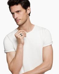 Streamline® Beveled Band Ring in Grey Titanium, 8.5mm