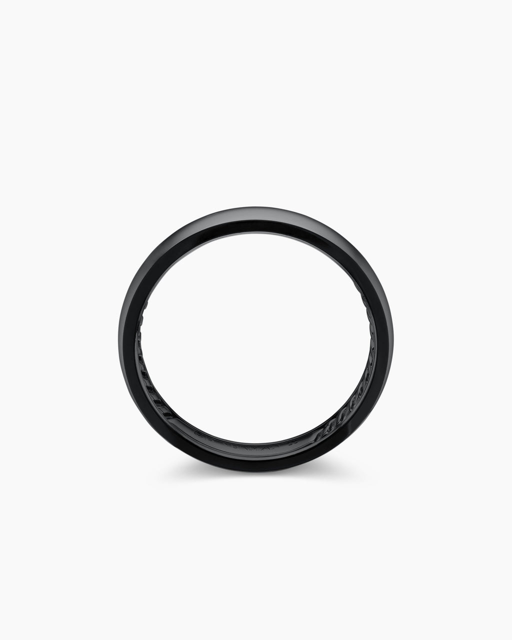 DY Classic Band Ring in Black Titanium, 4mm