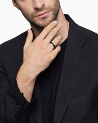 DY Classic Band Ring in Black Titanium, 4mm