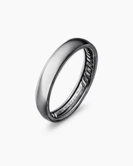 DY Classic Band Ring in Grey Titanium, 4mm