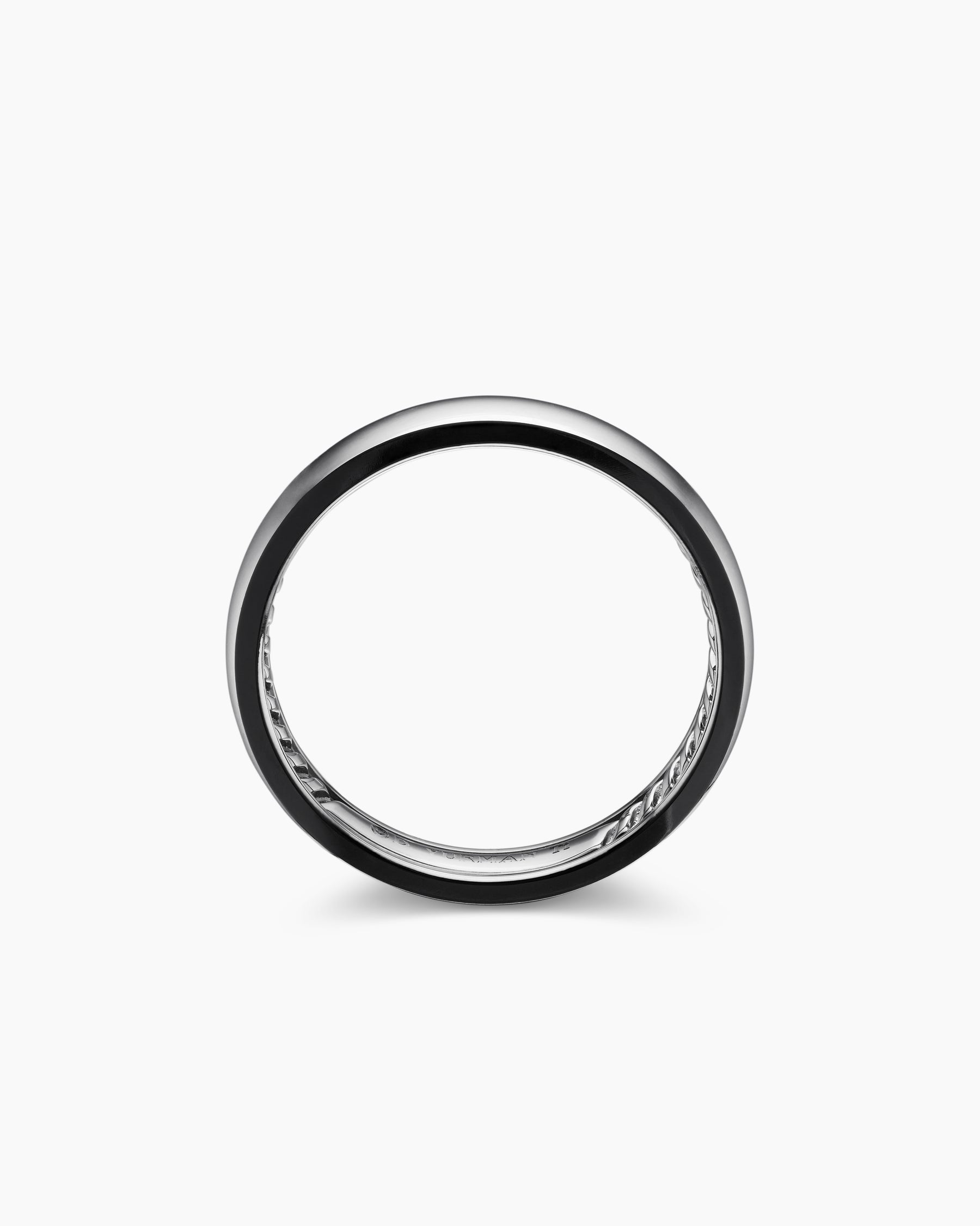 DY Classic Band Ring in Grey Titanium, 4mm