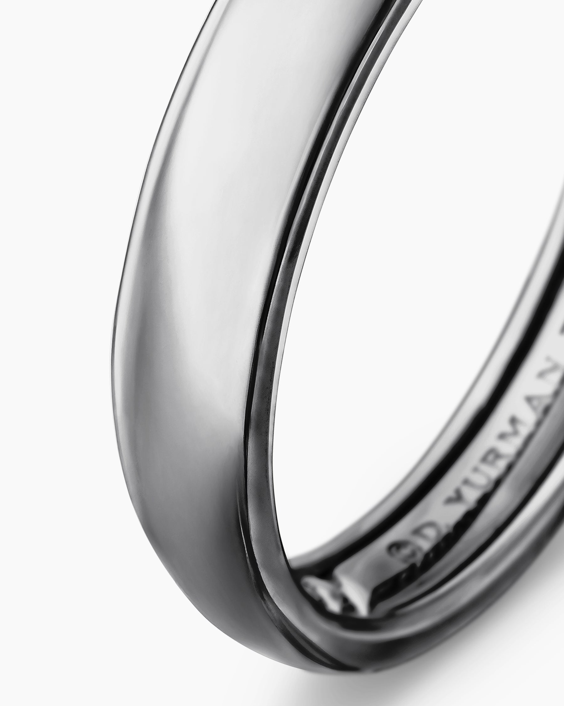 DY Classic Band Ring in Grey Titanium, 4mm