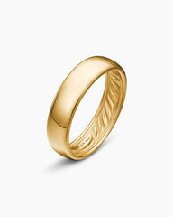 DY Classic Band Ring in 18K Yellow Gold, 6mm